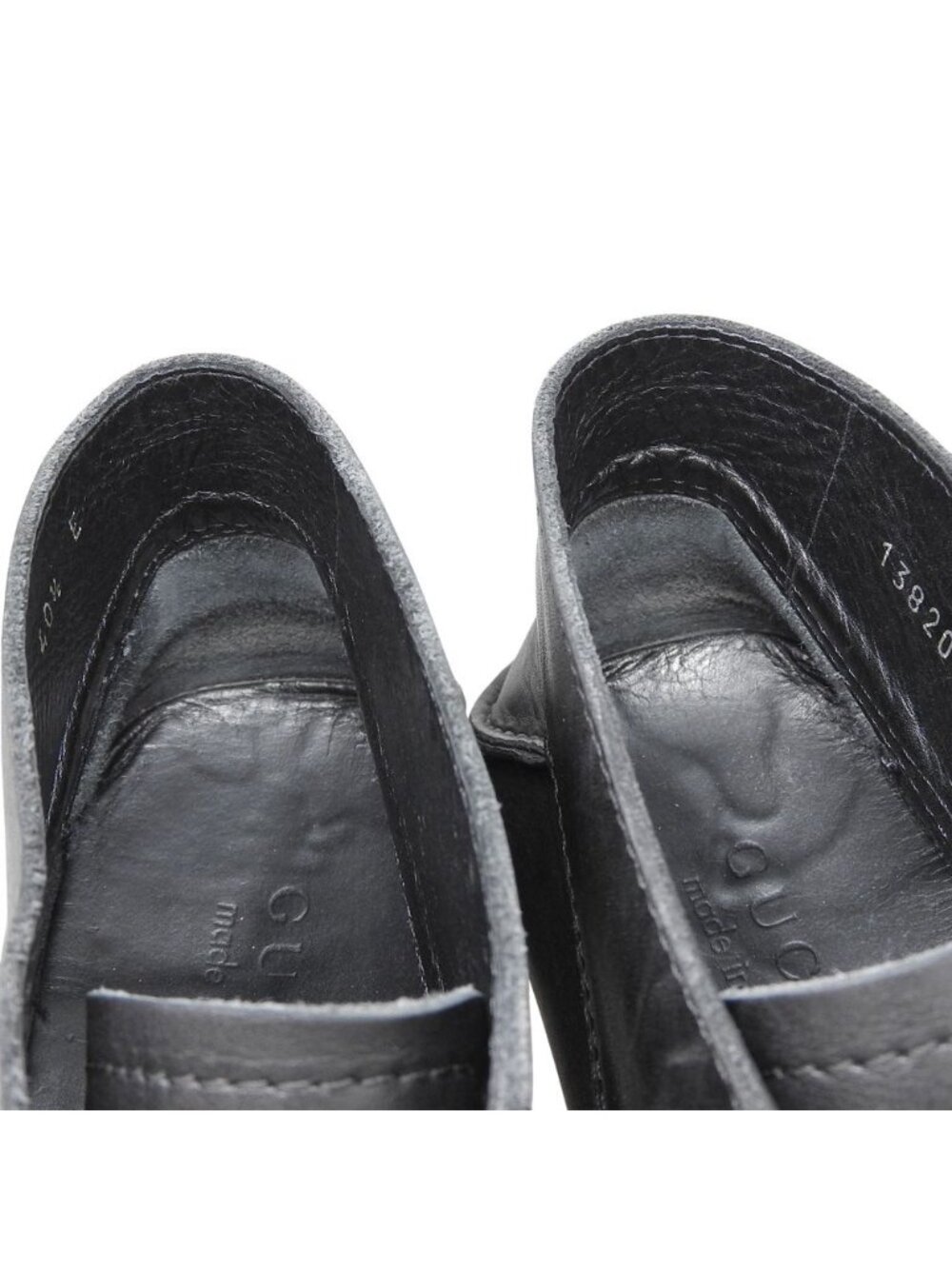 Gucci Leather Driving Shoes Black - Picture 4 of 6